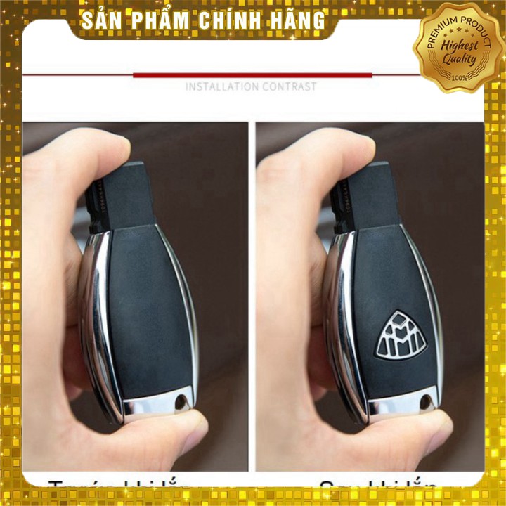 Nắp ốp lưng chìa khóa độ xe ô tô Mercedes thành logo cao cấp Maybach BNJ69 AD