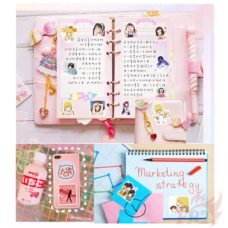 Bộ 40 miếng dán trang trí tường sổ nhật ký đa năng độc đáo