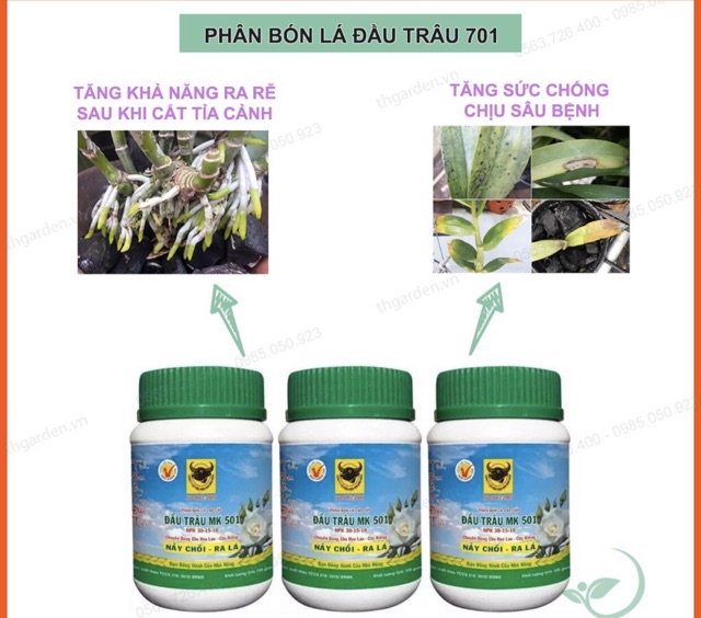 Combo 3 Phân Bón Lá Đầu Trâu 501-701-901 - Bộ 3 hoàn hảo kích thích nảy chồi, ra lá, ra hóa, dưỡng hoa