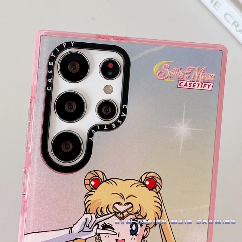Ốp Điện Thoại Silicone Mềm Trong Suốt Chống Sốc In Hình Sailor Moon Cho Samsung S20 S21 S22 S20Ultra S21Ultra S22Ultra S20+ S21+ S22 Plus