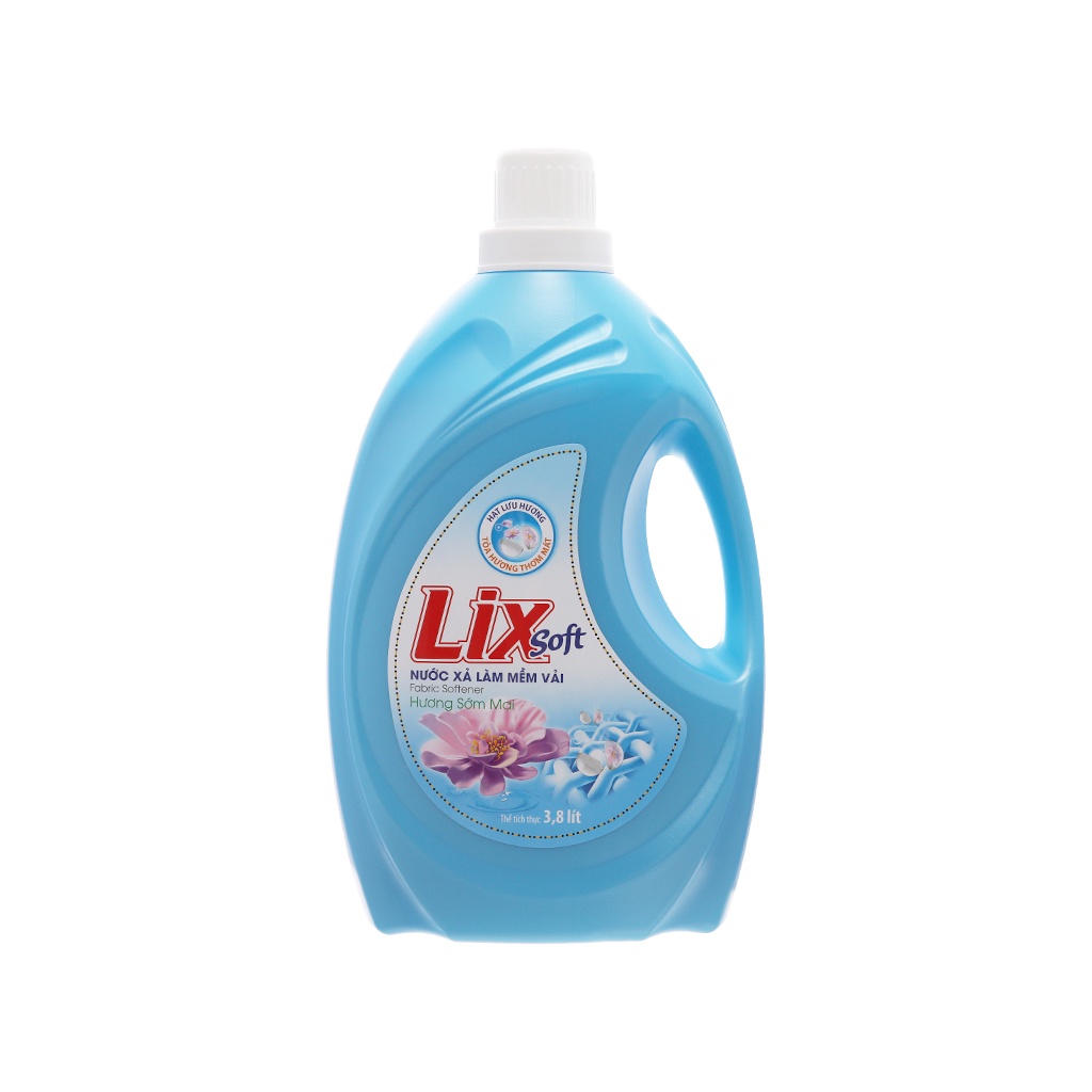 Nước xả vải Lix Soft 3.8kg Hương sớm Mai/Hoa Hồng