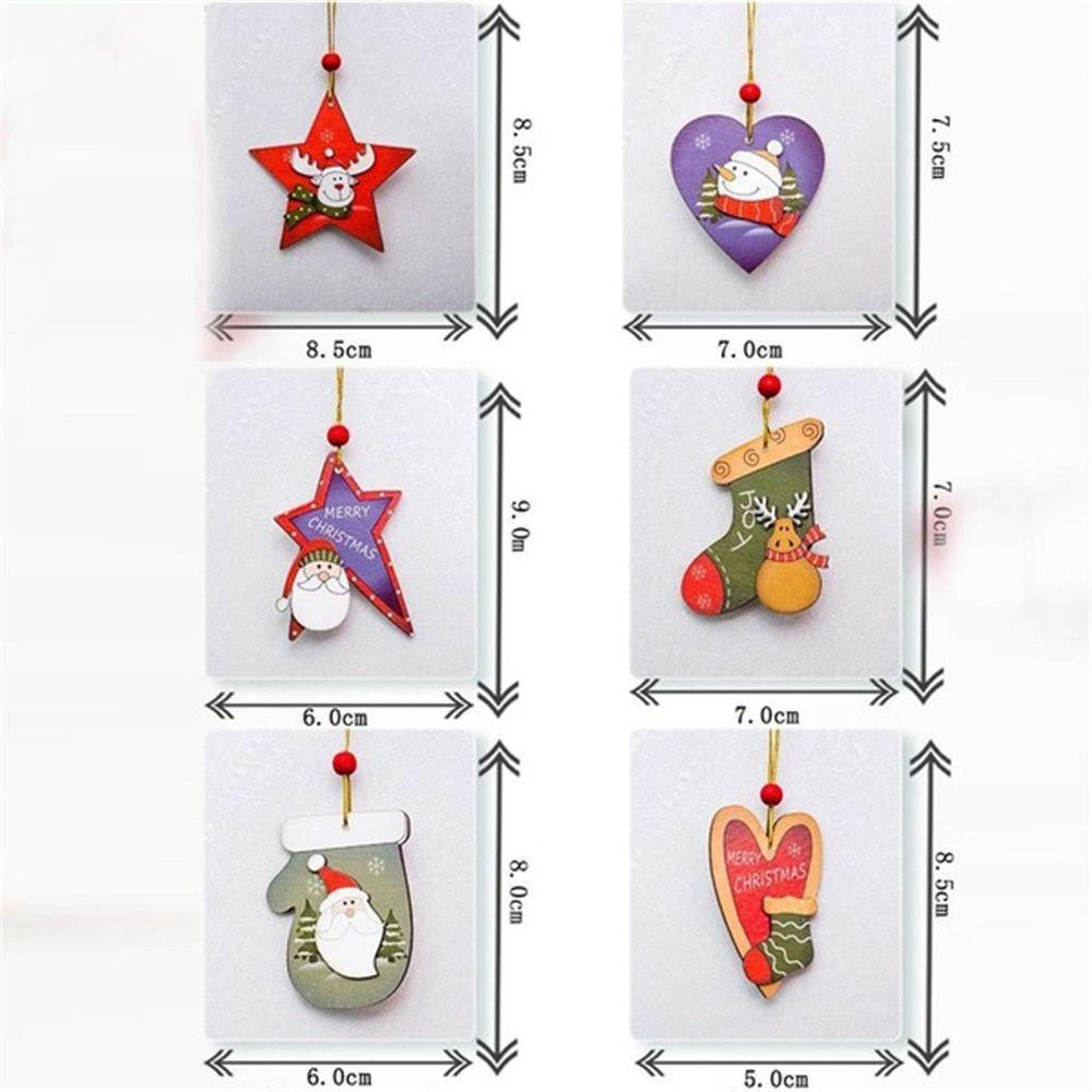 ESPO Đồ Treo Trang Trí Bằng Gỗ Hình Ông Già Noel