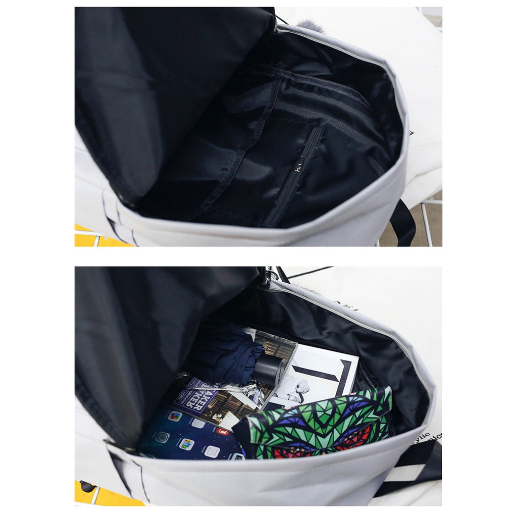 Ready#Outdoor Sports Unisex Travel Backpack school bag Korea bagpack casual Bộ balo/ túi