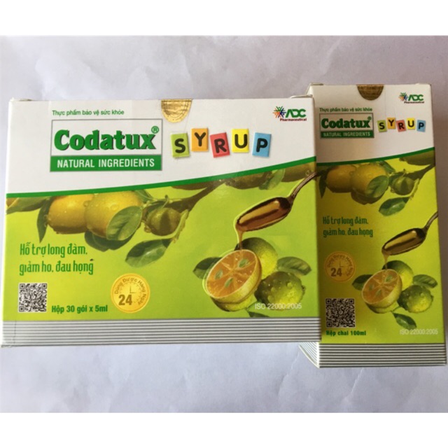 Codatux (hỗ trợ long đờm, giảm ho, đau họng)