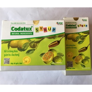Codatux (hỗ trợ long đờm, giảm ho, đau họng)