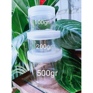 Hũ trong suốt trọn bộ 100gr 200gr 500gr
