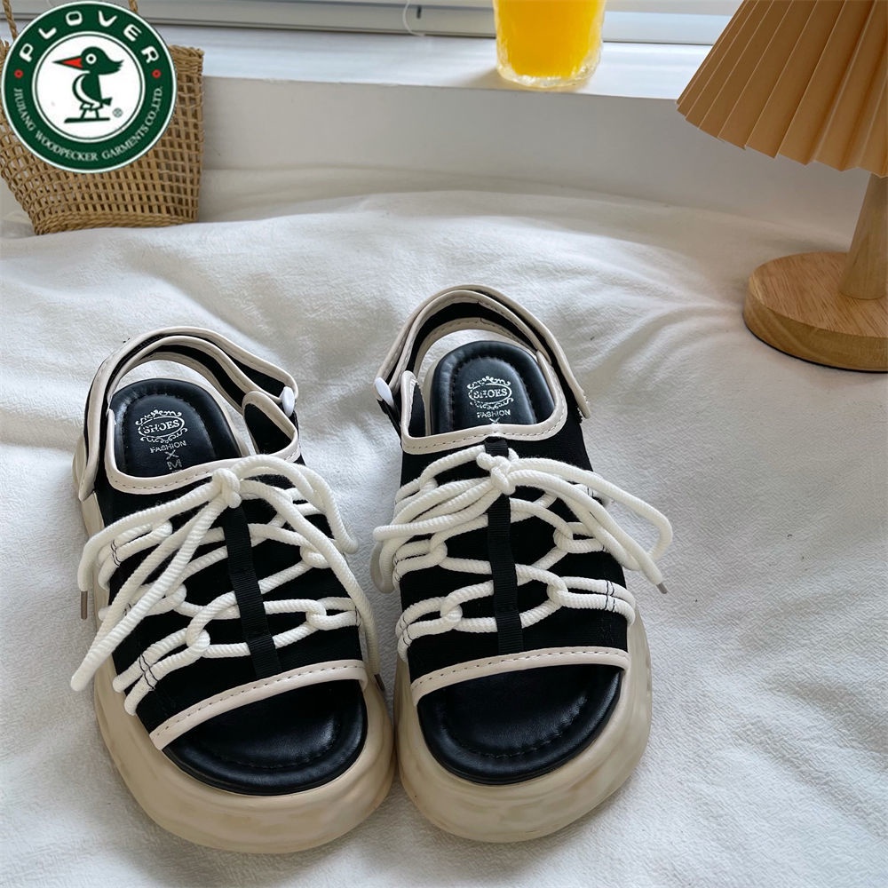 Giày Bệt Gót Thấp Thoải Mái Đa Năng Phong Cách La Mã Cho Nữ