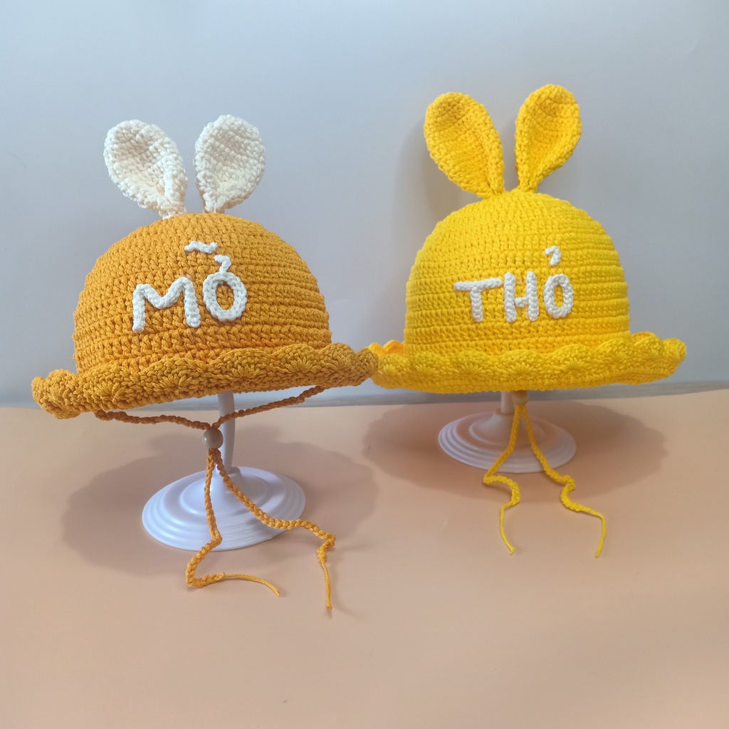 Nón Sợi Dệt Đội Mùa Hè Cho Bé Trai Bé Gái (Miễn Phí Gắn Tên Bé Theo Yêu Cầu)