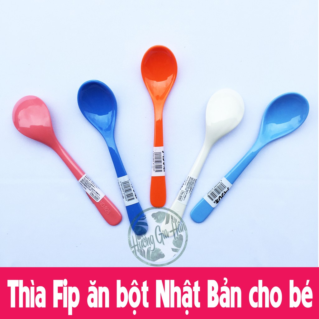 Thìa Fip ăn bột Nhật Bản cho bé (Cỡ nhỡ, nhiều màu)