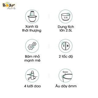 Máy xay thịt Bear QSJ-C04R8