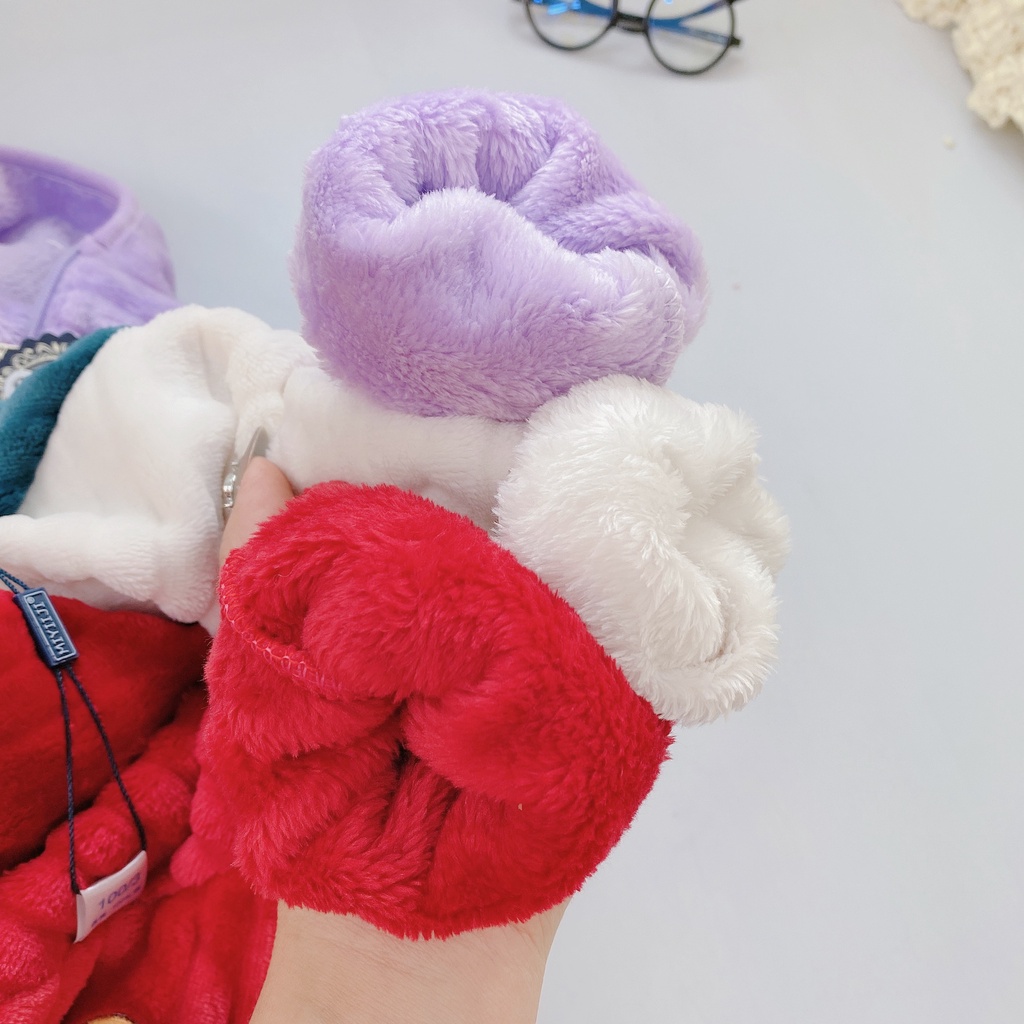 Áo khoác mùa đông cho bé trai bé gái chất liệu lông thỏ 5-15kg