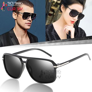 MẮT KÍNH PHI CÔNG KIỂU VUÔNG CHỐNG NẮNG THỜI TRANG  MÀU ĐEN