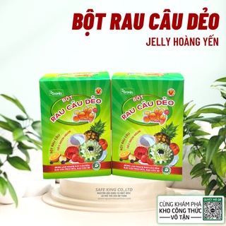 Bột Làm Thạch Rau Câu Dẻo Jelly Hoàng Yến 1 hộp 12 gói nấu được 13 lít
