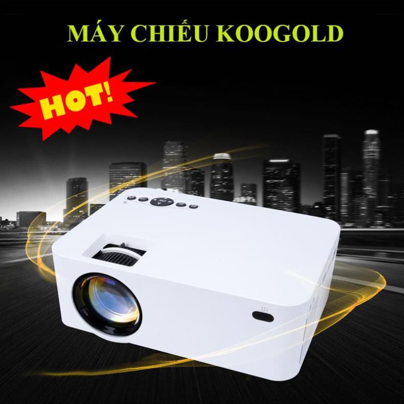 Máy Chiếu Koogold-Thiết Kế Nhỏ Gọn-Tiện Dụng-Dễ Dàng Mang Theo-Đa Chức Năng- Độ Phân Giải Full HD 1920 x 1080 Sắc Nét y