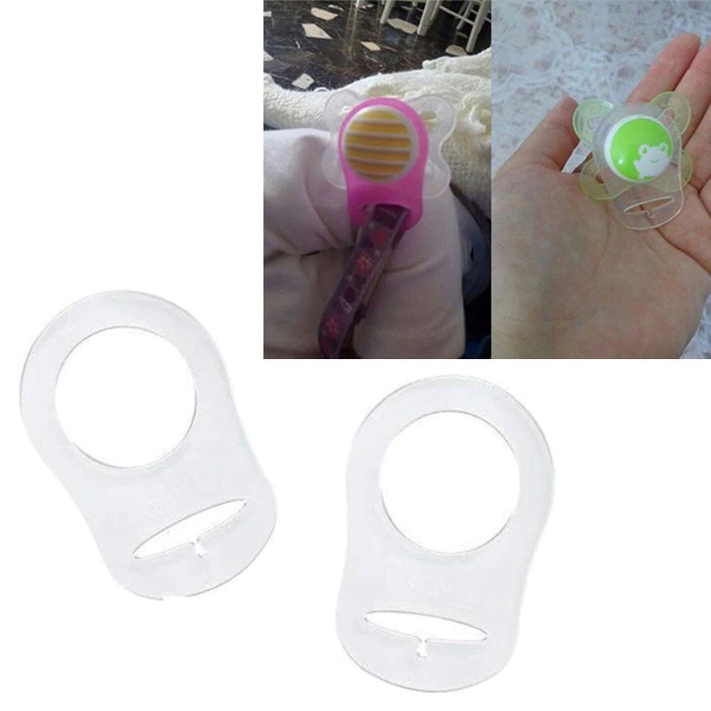 NUK Bộ Chuyển Đổi Núm Vú Giả Bằng Silicone Trong Suốt Cho Mẹ & Bé Vòng Nhẫn