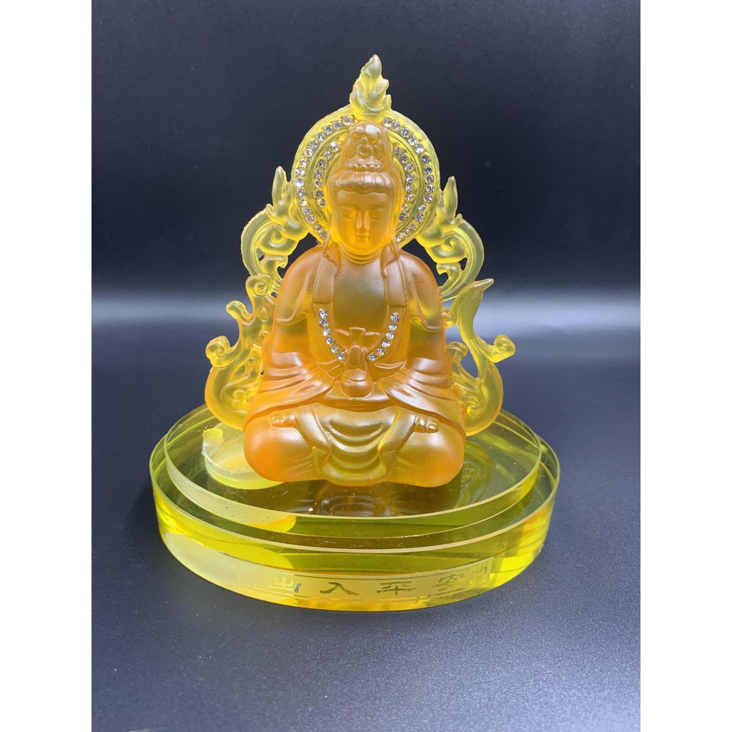 Tượng Phật Bà Quan Thế Âm Bồ Tát Lưu Ly Mang Lại Bình An, Hạnh Phúc (tặng thêm 1 vòng tay