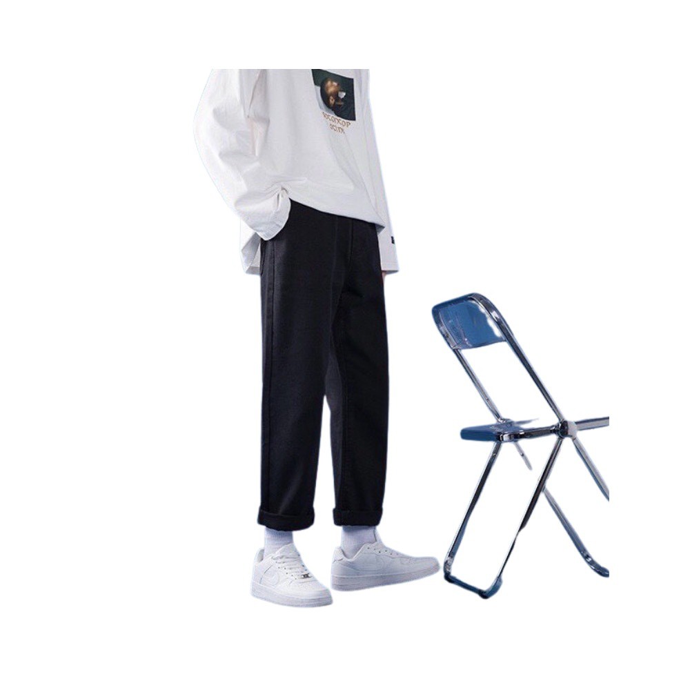 HCM Quần Baggy jean nam Basix đen nam JG1015