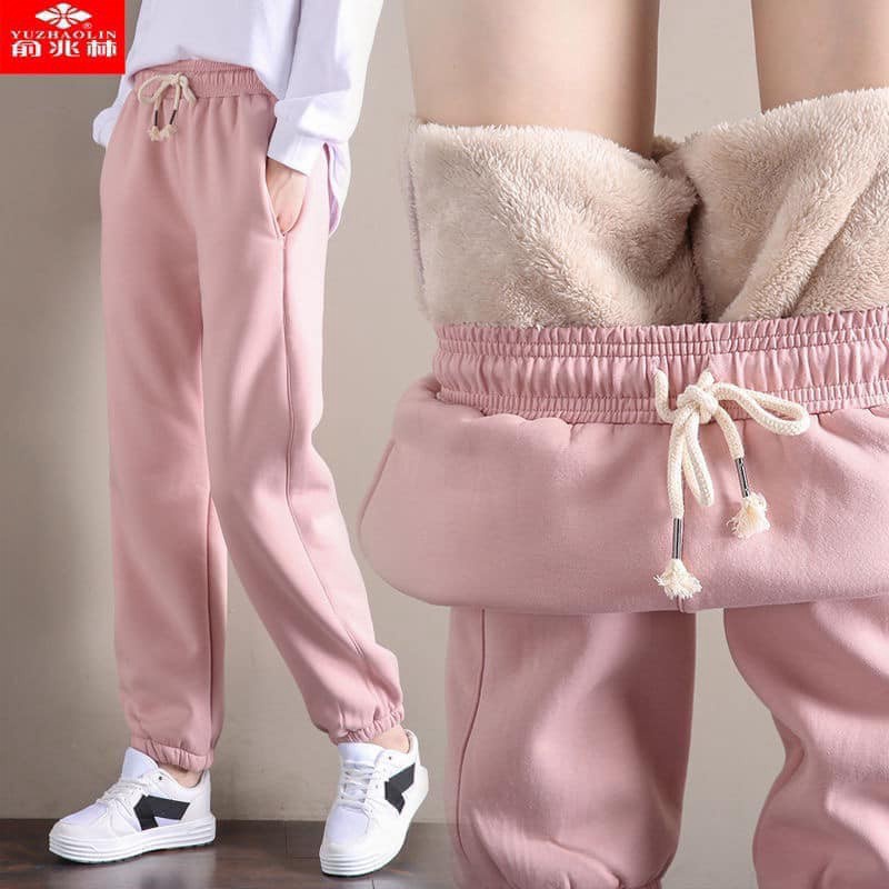 (shipnhanh) Quần legging nữ Jogger Lót Lông Cừu Siêu Ấm Cho Nữ | BigBuy360 - bigbuy360.vn