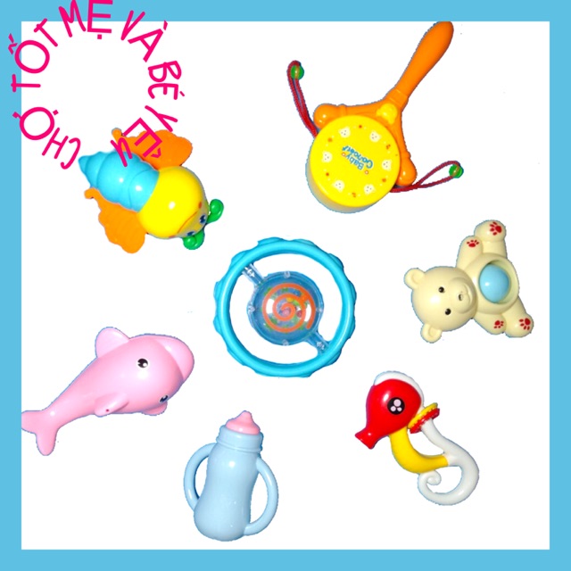 BỘ 12 MÓN ĐỒ CHƠI LỤC LẠC CHO BÉ