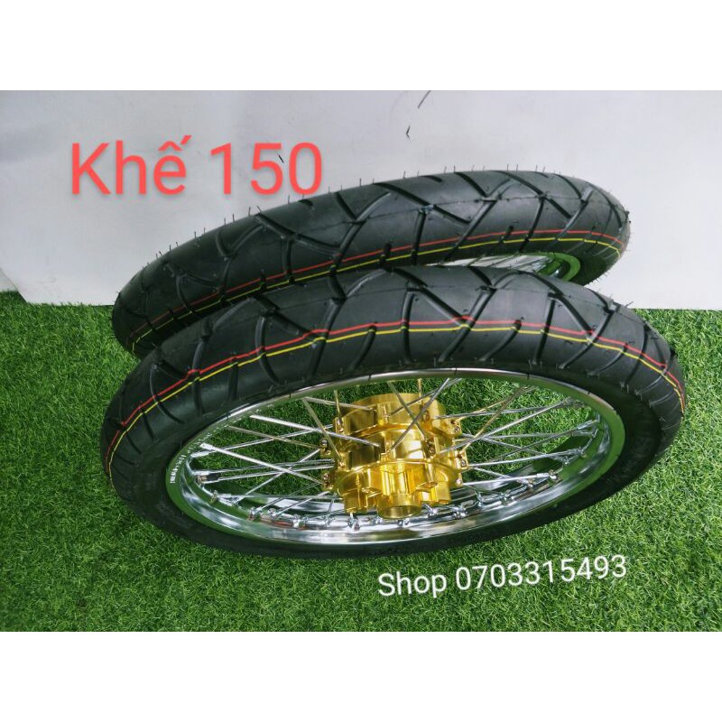 CẶP BÁNH CĂM EX 150 ĐÙM KHẾ VÀNG HOẶC BẠC NIỀNG SẮT UNION VD FUL VỎ KIỂU BAZZALET