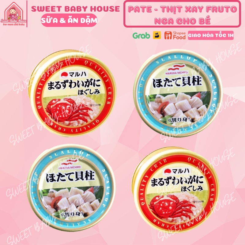 Thịt cua tuyết Maruha Nichiro Nhật Bản đóng hộp 55g. Date 6/2024 - Sweet Baby House