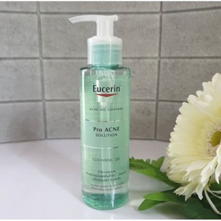 Sữa rửa mặt Eucerin ProAcne Solution Cleansing Gel Eucerin cho da dầu, mụn