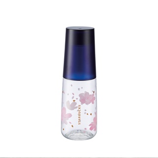 Bình Nhựa Starbucks 16.9Oz Navy Full Blossoms