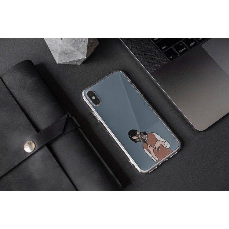 Ốp Lưng Cô gái tóc ngang vai giản dị Iphone 7/7Plus/8/8Plus/X/Xs/Xs Max/11/11 Promax/12/12 Promax POD20210058