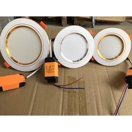 Đèn LED âm trần Downlight đổi màu 3 chế độ  9W - BH 2 năm, đèn trần