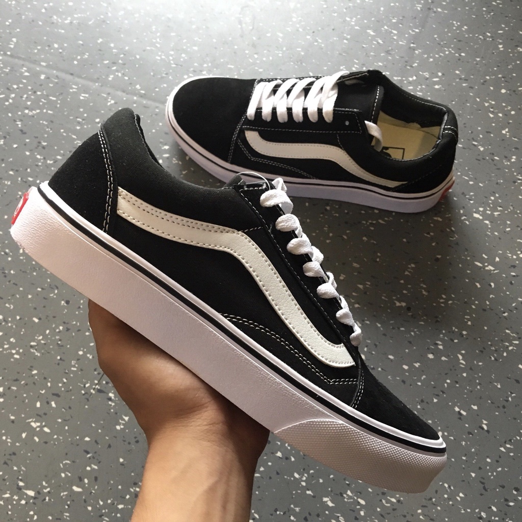 GIÀY V OLD SKOOL ĐEN-CAR0 (Full box + bill) SNEAKER nam nữ giày vải buộc dây