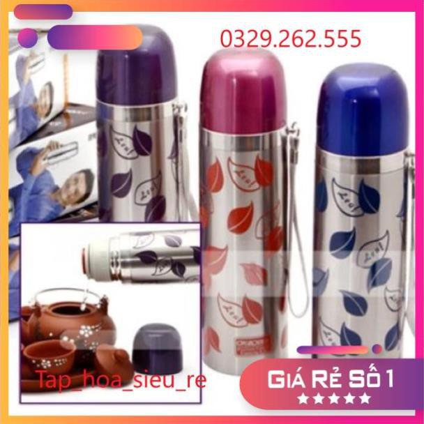 (Rẻ Vô địch) Bình nước giữ nhiệt inox cao cấp 500ml