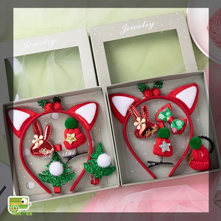 Bộ Phụ Kiện Tóc Dịp Noel Cho Bé Gái