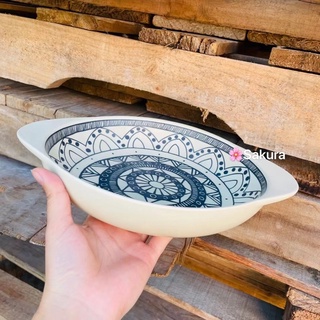 Dĩa sâu lòng mộc phong cách nhật