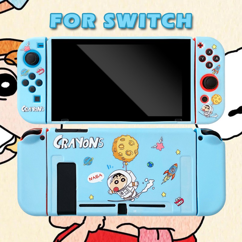 Vỏ Bảo Vệ Máy Chơi Game Nintendo Switch Hình Cậu Bé Bút Chì Dễ Thương