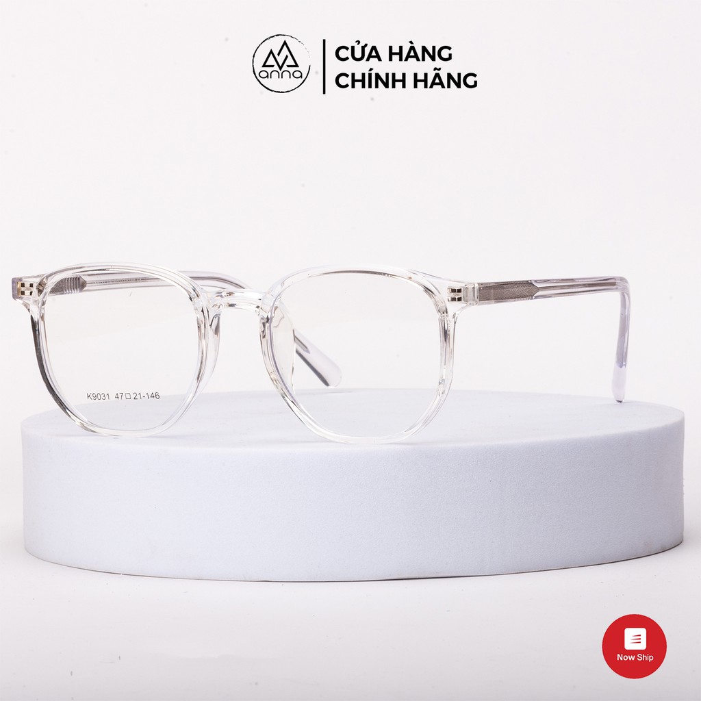 Gọng kính mắt thời trang chính hãng ANNA nam nữ dáng tròn gọng nhựa dẻo 380HQ032 | BigBuy360 - bigbuy360.vn