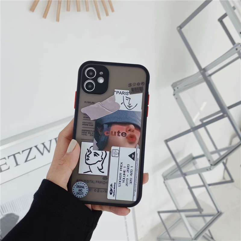 Ốp điện thoại trong suốt chất lượng cao Iphone 12 Pro max 12mini X XR i7/8 SE 2020 7plus 8Plus