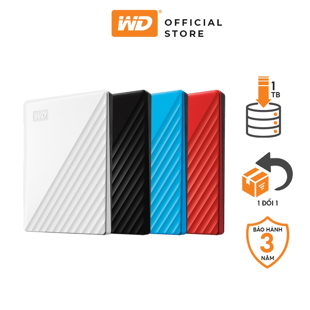 Ổ cứng di dộng WD My Passport New USB 3.2 hàng chính hãng