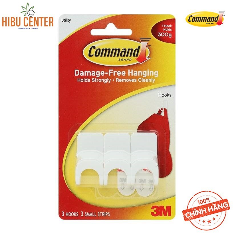 Combo 2 Móc Dán Tường Tròn 300gr Vỉ 3 Cái Command 3M 17402 Hàng Chính Hãng – HIBUCENTER