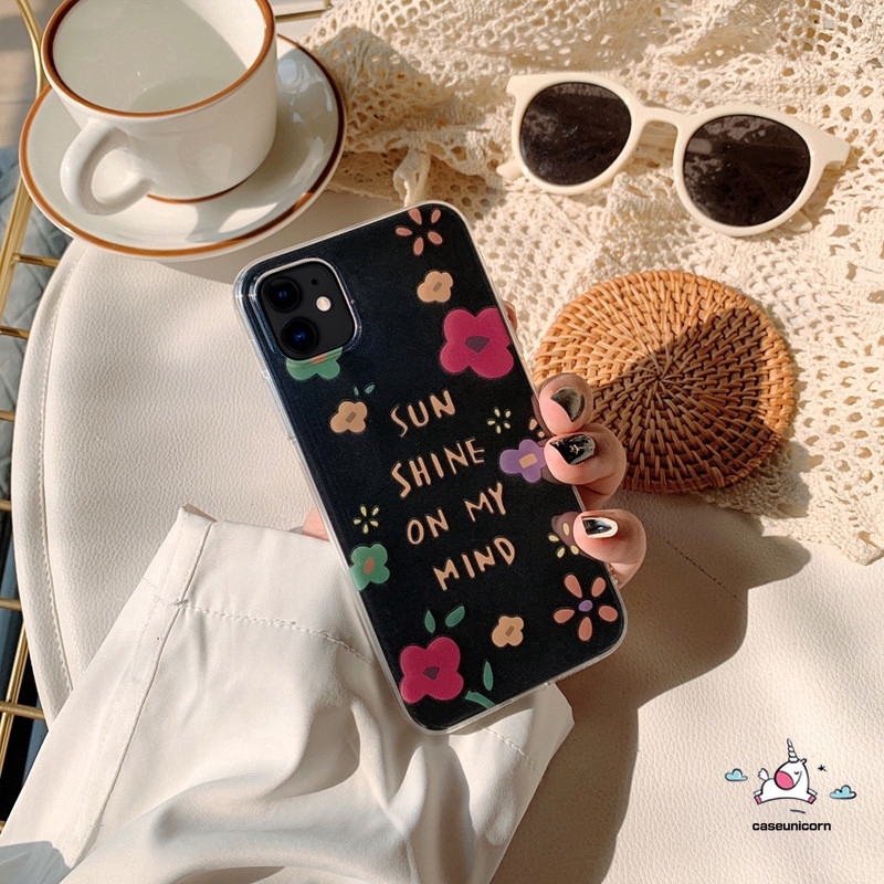 Ốp điện thoại TPU mềm trong suốt họa tiết hoa dành cho iPhone 6 6S 7 8 Plus 11 Pro Max XR X XS MAX SE 2020 | BigBuy360 - bigbuy360.vn