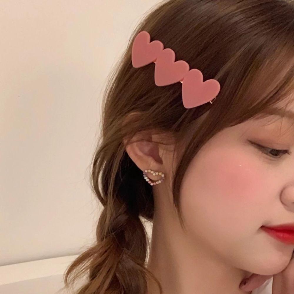 Kẹp Tóc Hình Trái Tim Lấp Lánh Thời Trang Cho Nữ