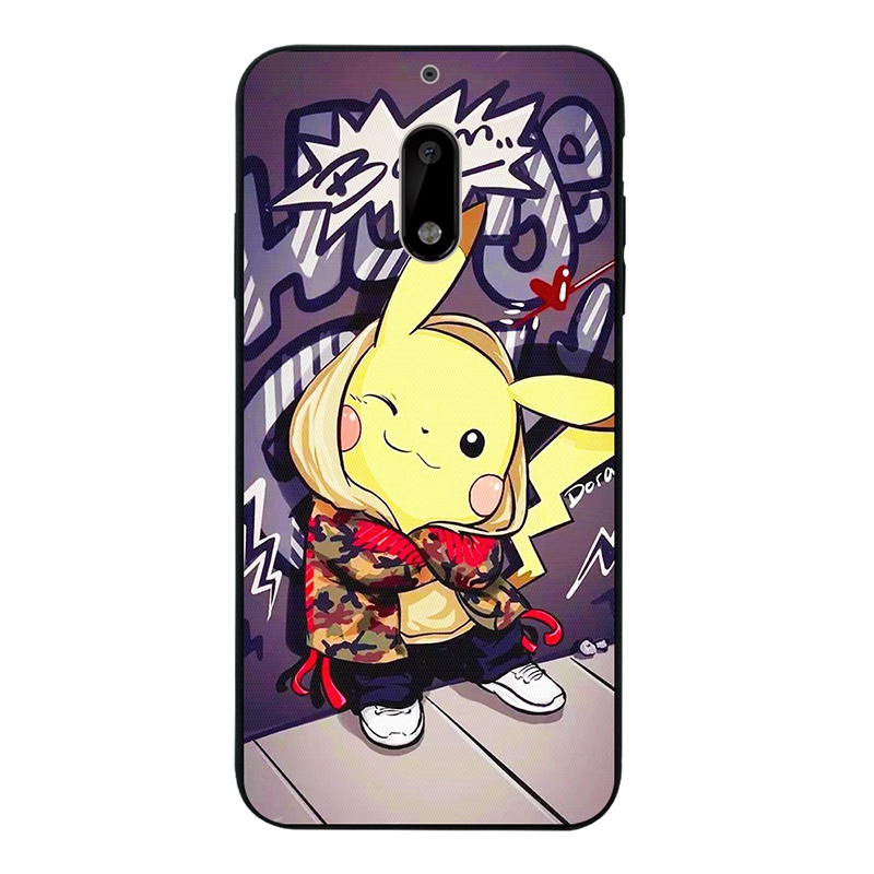 Ốp điện thoại in hình Pikachu đáng yêu cho điện thoại Nokia 6 3 5 2 2018 6.1 8 Sirocco