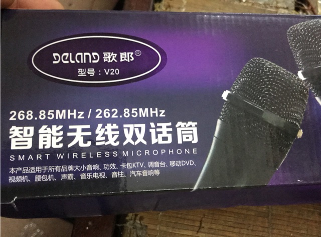 Mic không dây V10 cho loa kéo Tặng hoặc mic đôi