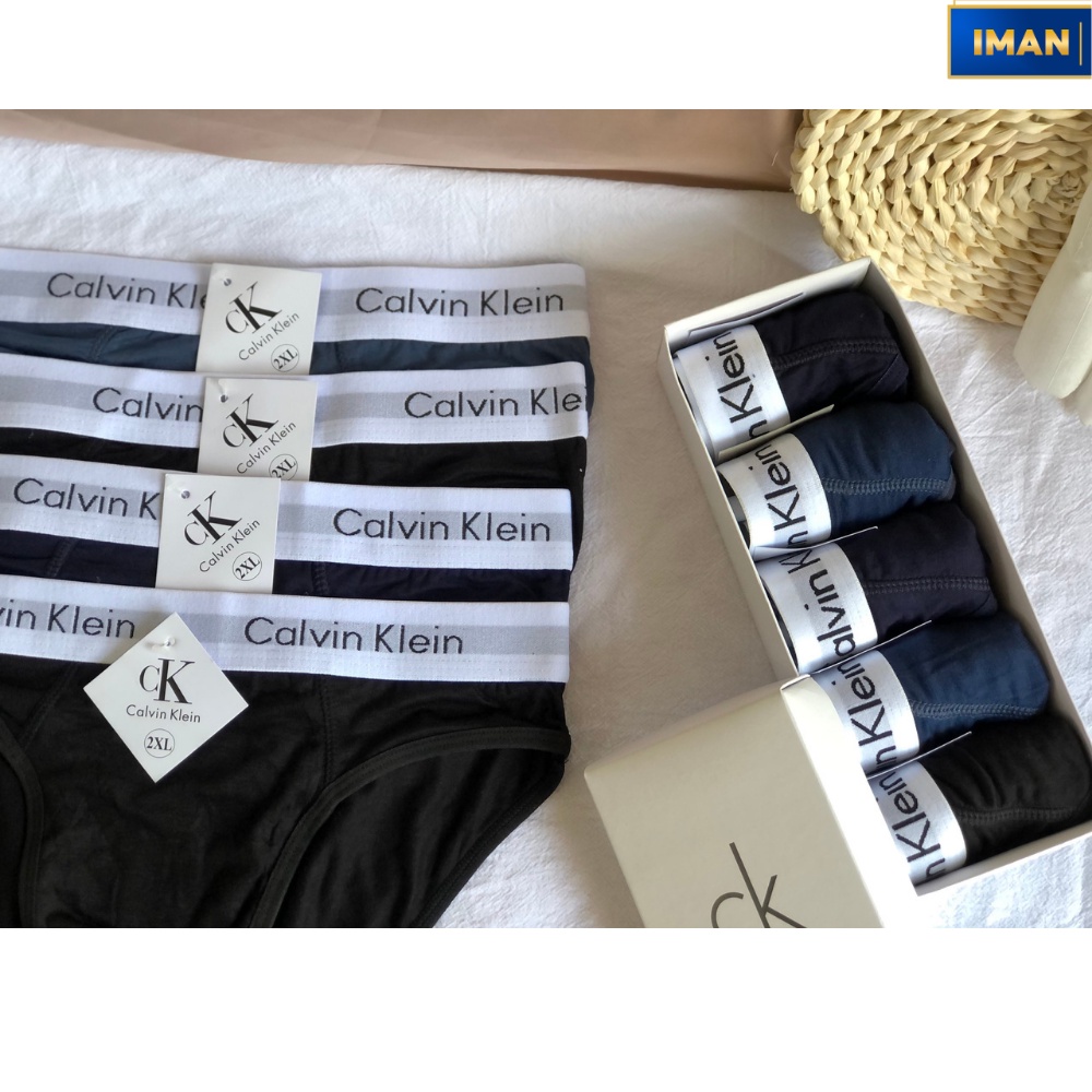 Quần Lót Nam Tam Giác Cotton Cao Cấp, Quần Sịp Nam Chéo Vải Mềm Mịn Co Dãn Thoáng Mát – Combo Hộp 5 Chiếc