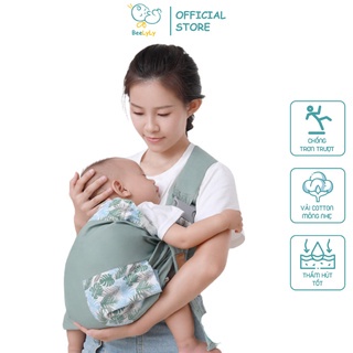 Địu em bé sơ sinh cao cấp BeeLyLy tiện lợi,địu cho bé nhiều tư thế dạng lưới thoáng khí tránh sai tư thế vải mềm mịn D01