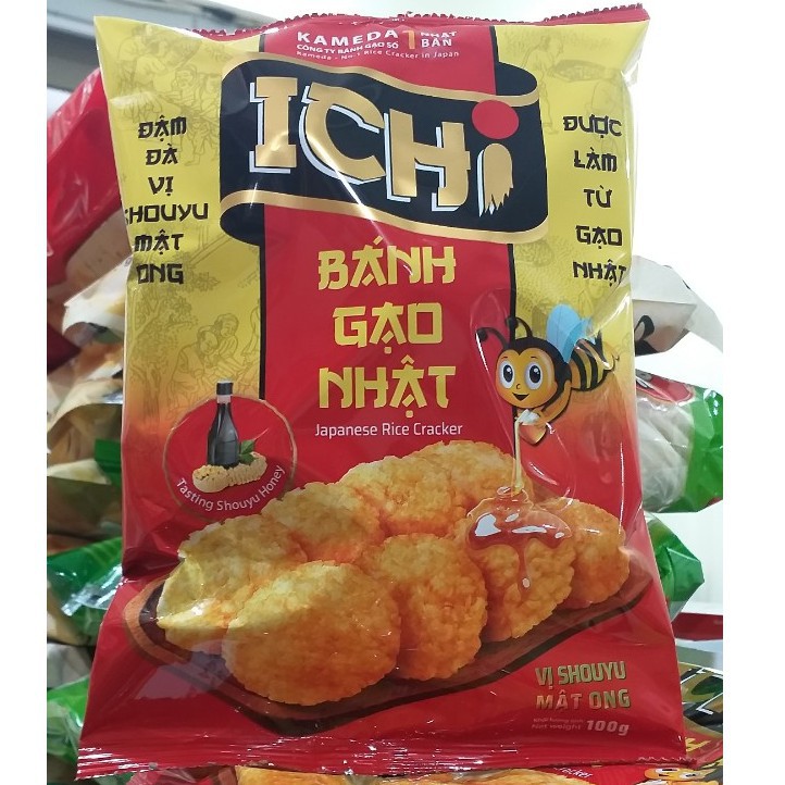 Bánh Gạo Nhật Ichi Vị Mật Ong Gói 100g - 180g