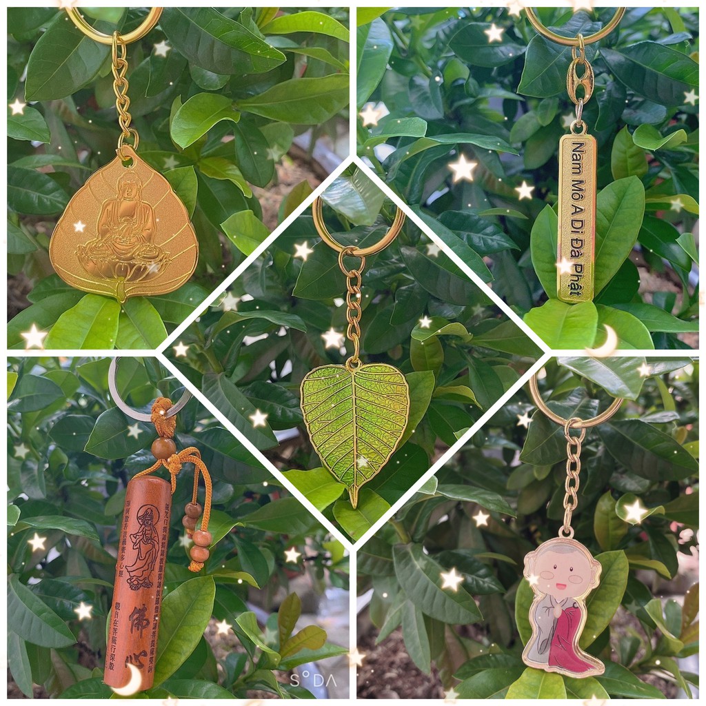 Móc Khóa Phật Giáo May Mắn Bình An.