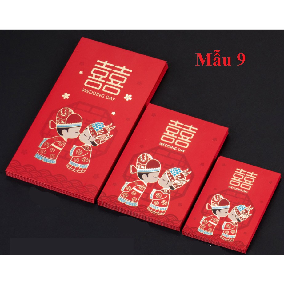 BAO LÌ XÌ ĐÁM CƯỚI 1 XẤP 10 CÁI