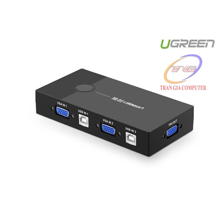 Bộ chuyển KVM 2 PC sang 1 màn hình Ugreen 30357