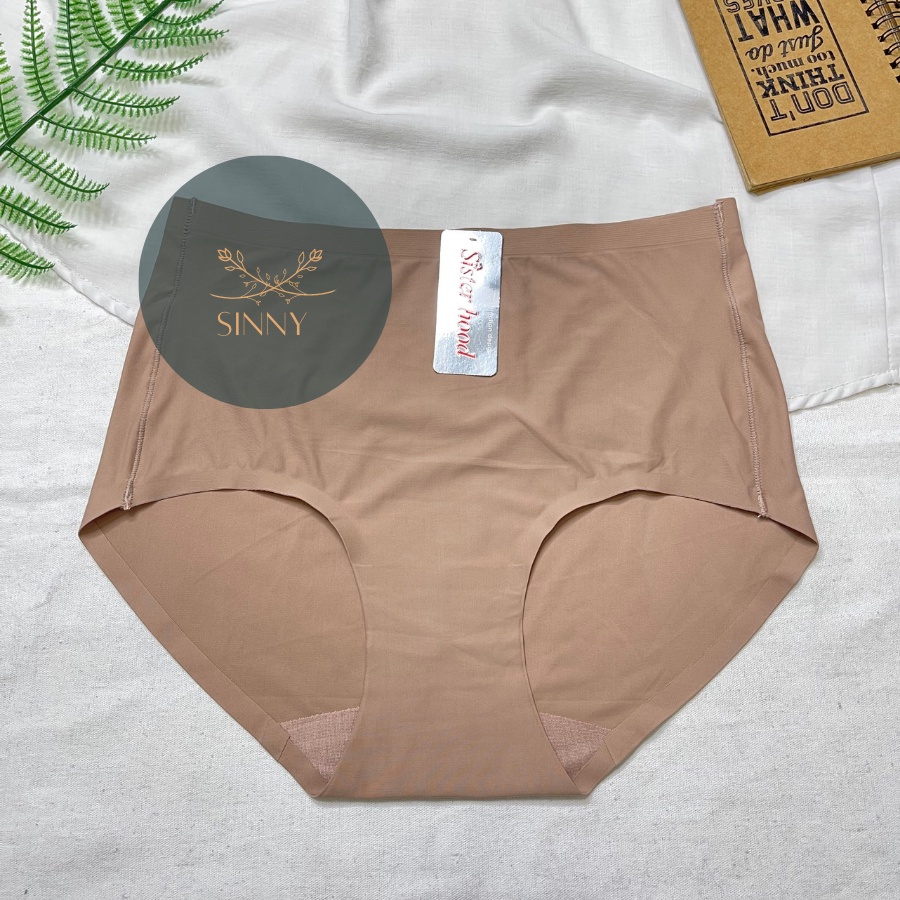 Quần lót Thái Lan chất su trơn mát, chip gen bụng cạp cao, nội y cao cấp, Sisterhood 628, Sinny