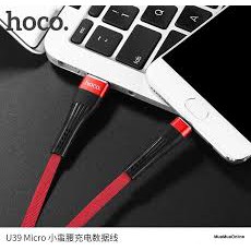 Cáp Sạc Micro USB Hoco U39 cho Samsung/Android/Oppo/Nokia - Dây Vải Siêu Bền Thách Thức Thời Gian